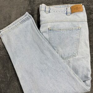 Harbor Bay‎ Denim Jeans Mens 44x30 Light Blue Straight Leg Relaxed Fit